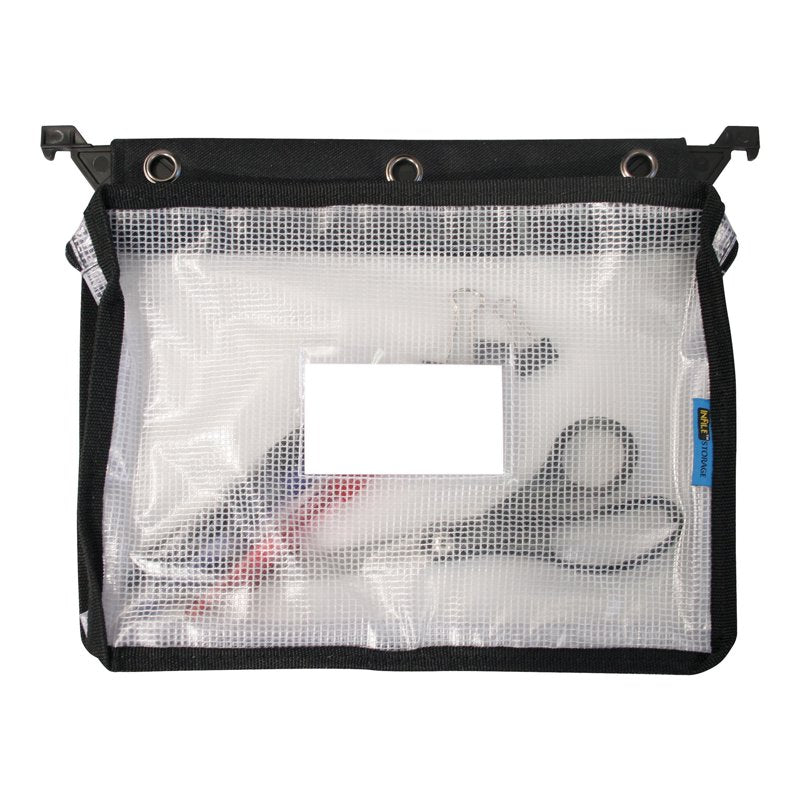 Expanding Clear Mesh Zipper Pouch for Office & File Storage - Letter Size