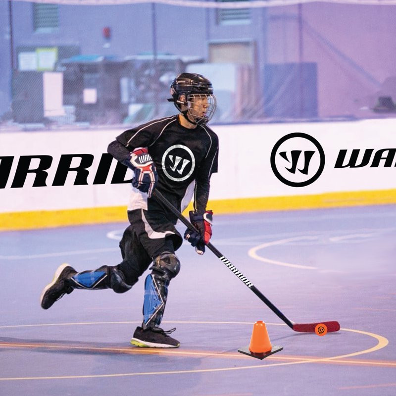 Youth Wood Street Hockey Stick - 50 Inches, Right-Hand Curve, Lightweight