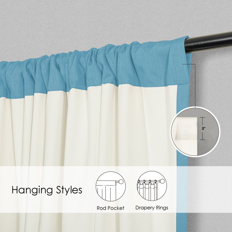 Thermal Blackout Curtain Panel Pair with Rod Pocket - Multiple Colors 42x84