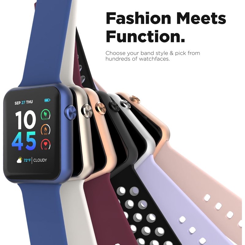 Smartwatch with Heart Rate Blood Oxygen Monitor Fitness Tracking & Notifications
