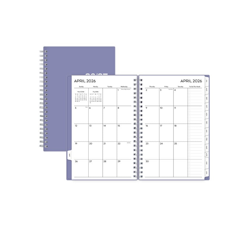 15-Month Weekly Monthly Planner - 5x8 Violet Sky Academic Organizer