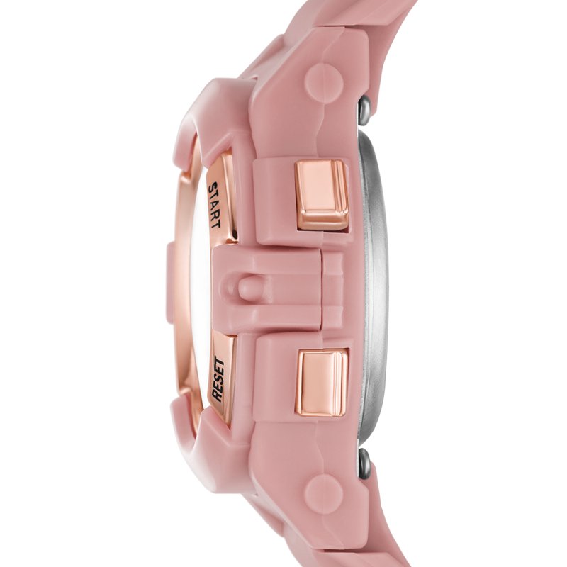 Digital Sport Watch for Women Dusty Rose Rose Gold Bezel 36mm