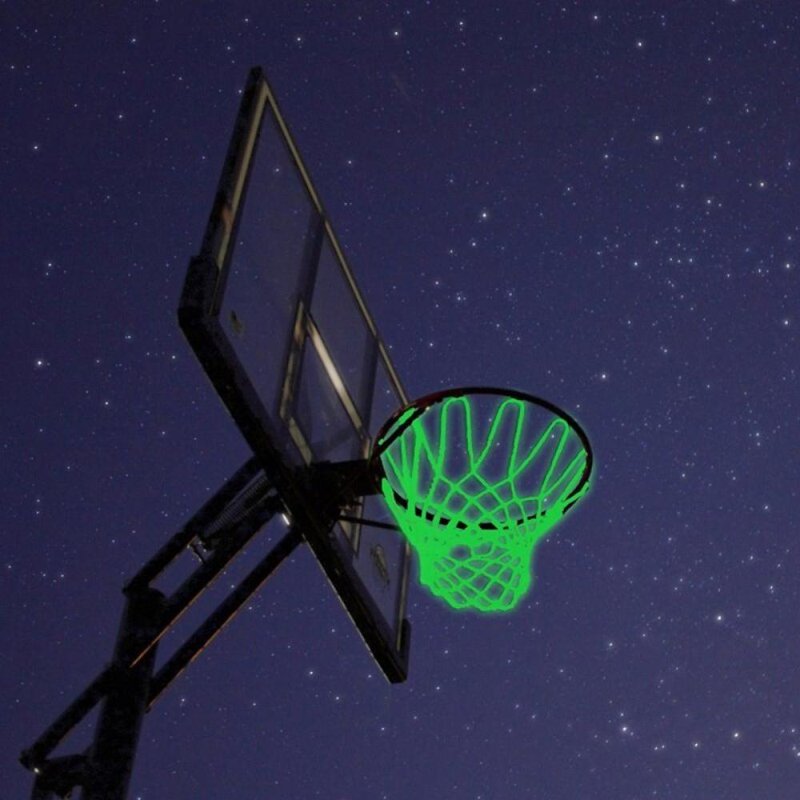 Glow in the Dark Basketball Net - Heavy Duty Nylon, Outdoor Indoor Court