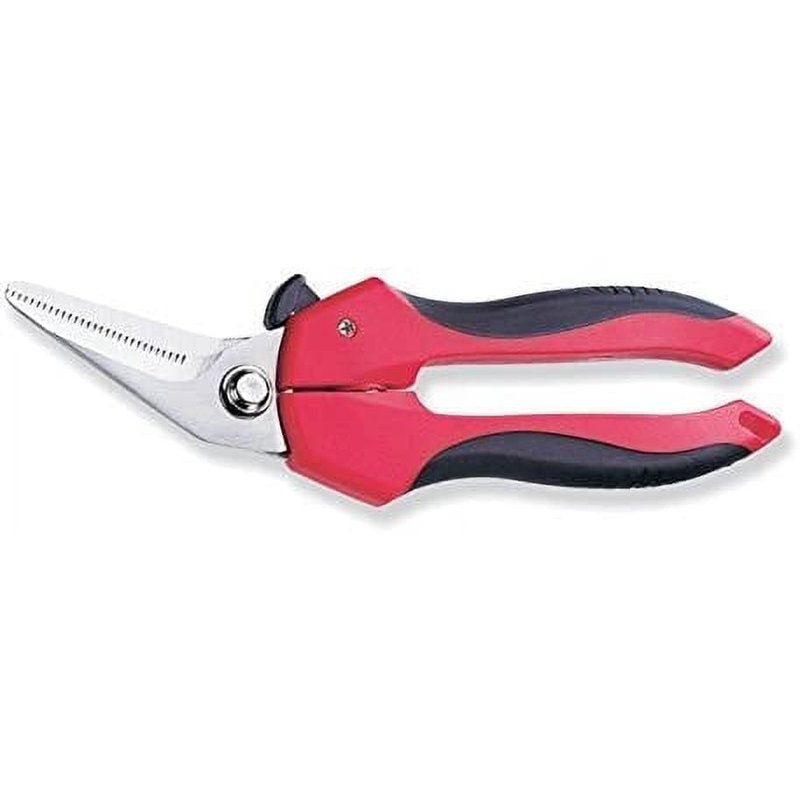 7.25-Inch Offset Multi-Purpose Cutter Shears for HVAC Electrical Telecom - Ergonomic, Ambidextrous Handle