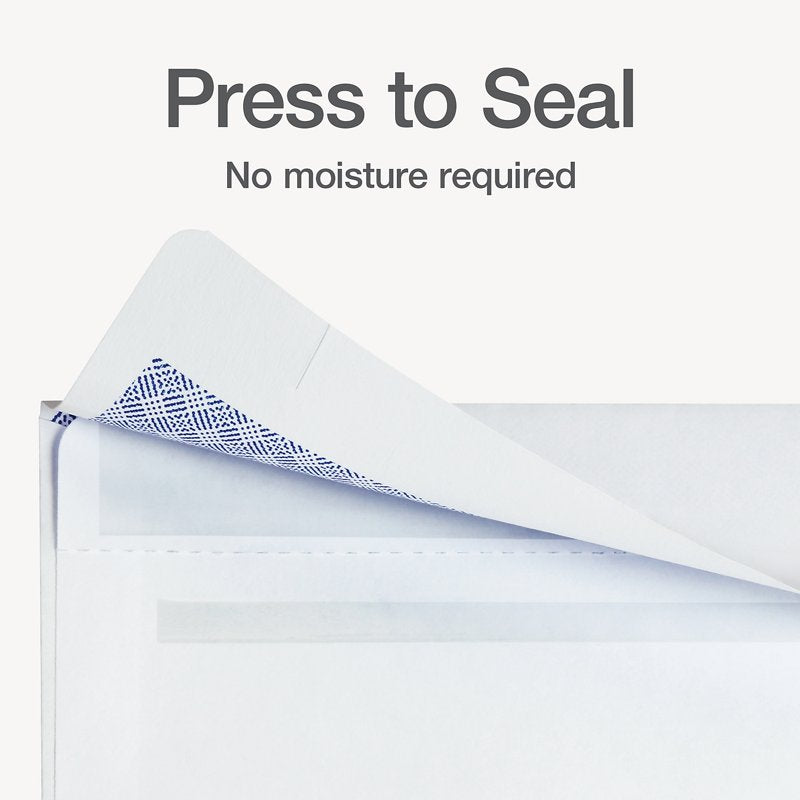 Security Double Window Envelopes #9 - Self-Sealing, Tamper-Evident, 3 7/8 x 8 7/8 Inches, Pack of 500