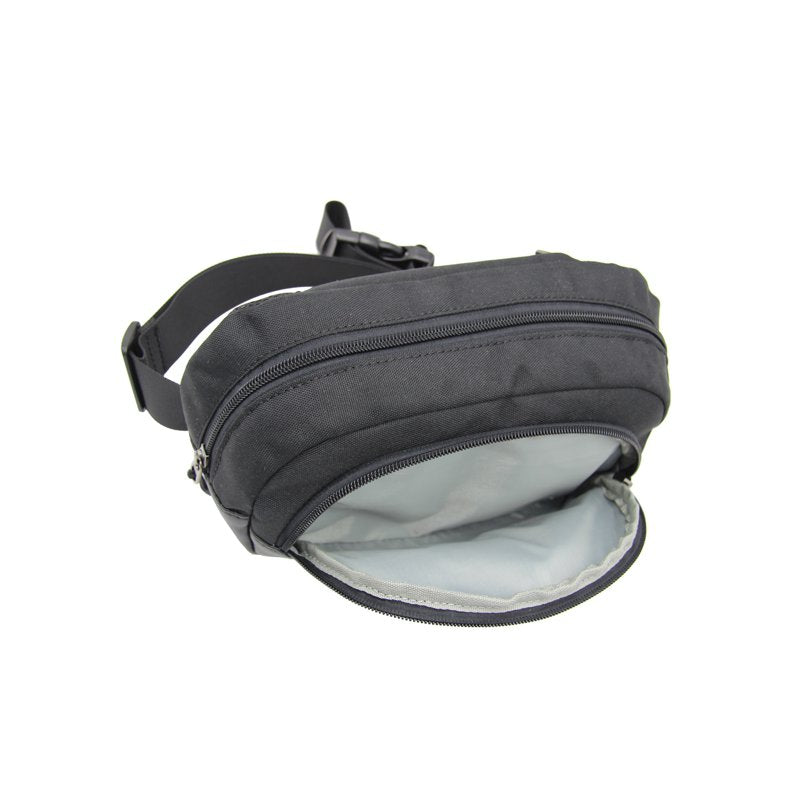 Travel Fanny Pack with Adjustable Strap - Black