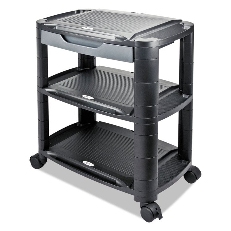 Woodgrain Laminate 6-Compartment Under Counter File Organizer - Espresso