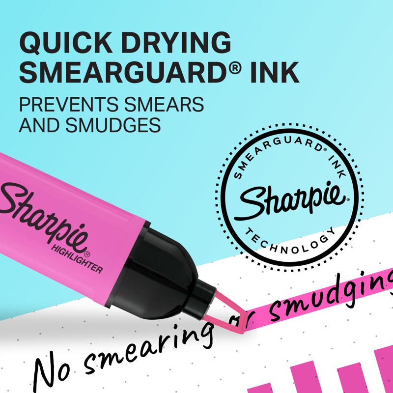 Sharpie Clear View Highlighters, Assorted 3-Count — See-Through Chisel Tip