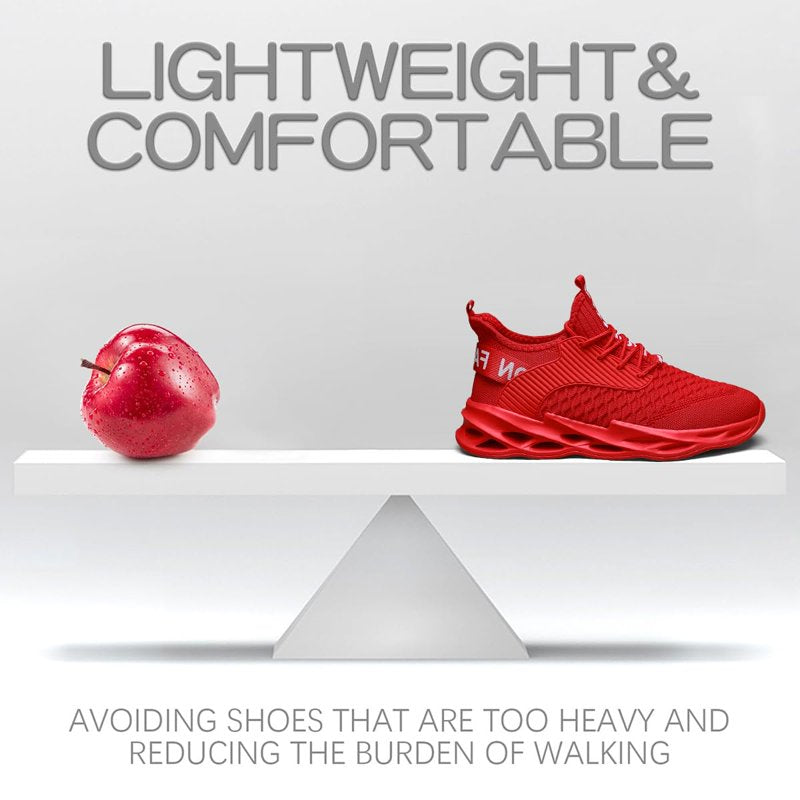 Men's Running Shoes Breathable Non-Slip Athletic Trainers for Gym and Sports