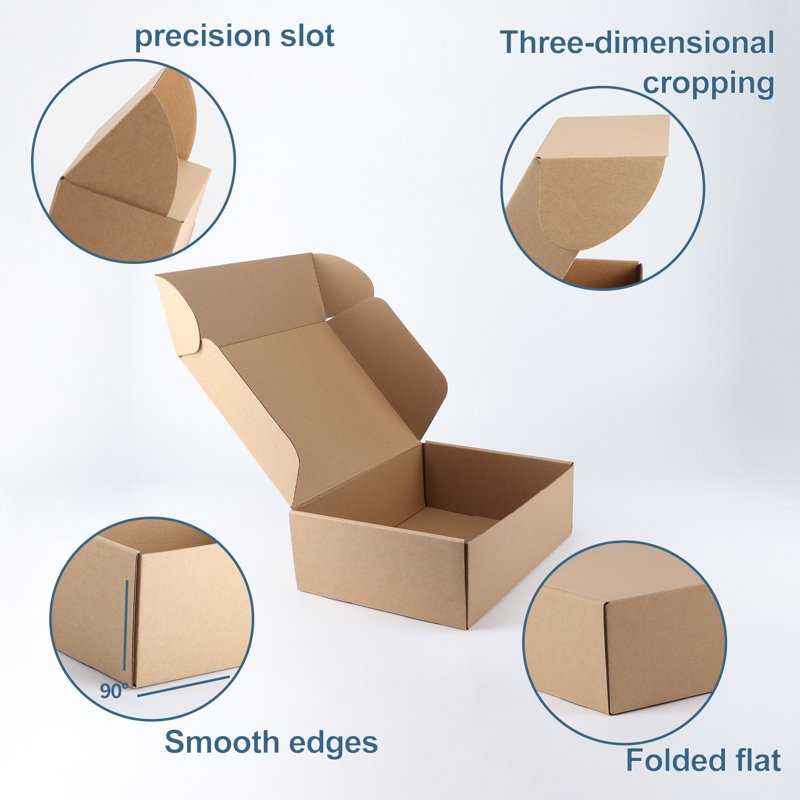 20 Pack Shipping Boxes Set of 12x9x4 Inches - Corrugated Cardboard Mailer Bulk