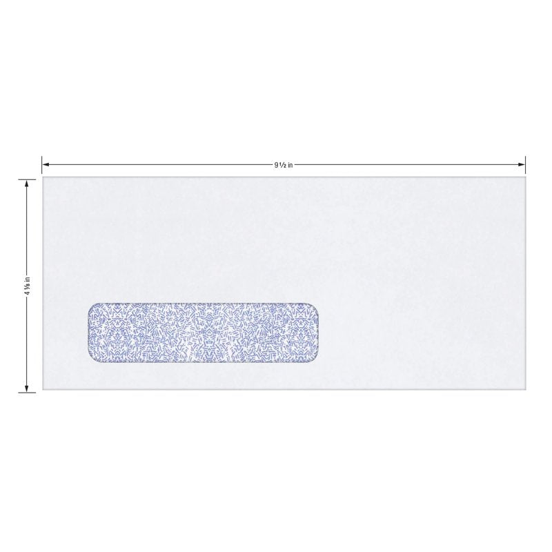 Office Depot #10 Security Window Envelopes 4 1/8 x 9 1/2 Inches White Box of 500