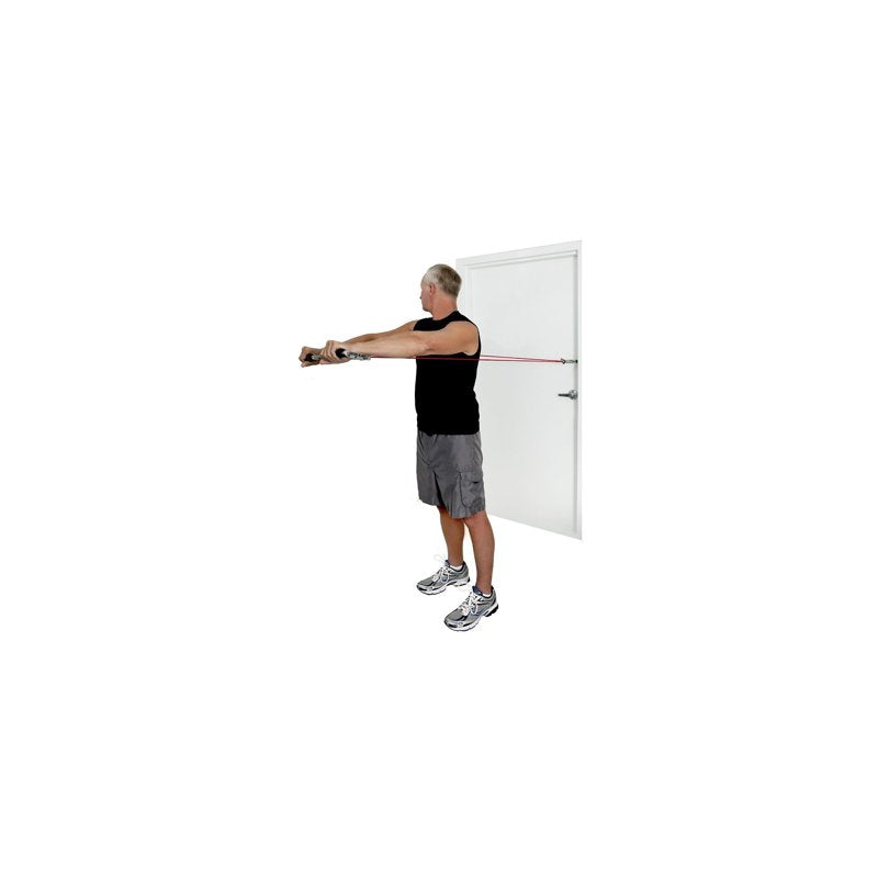 Resistance Bands & Tubing Accessory Kit with Door Anchor Handles for Exercise & Rehab