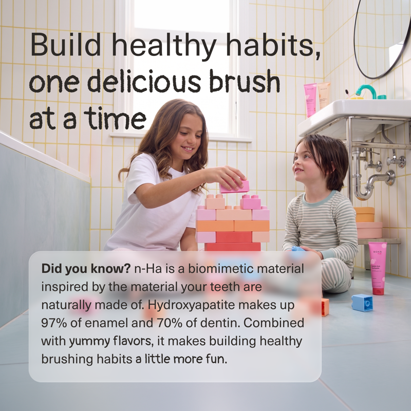 Kids Bubblegum Fluoride-Free Toothpaste with Nano-Hydroxyapatite 3.4oz
