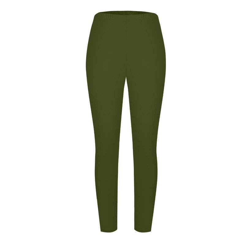 Plus Size Yoga Leggings with Elastic Waist and Full Length Fit - Lightweight and Comfortable Workout Pants
