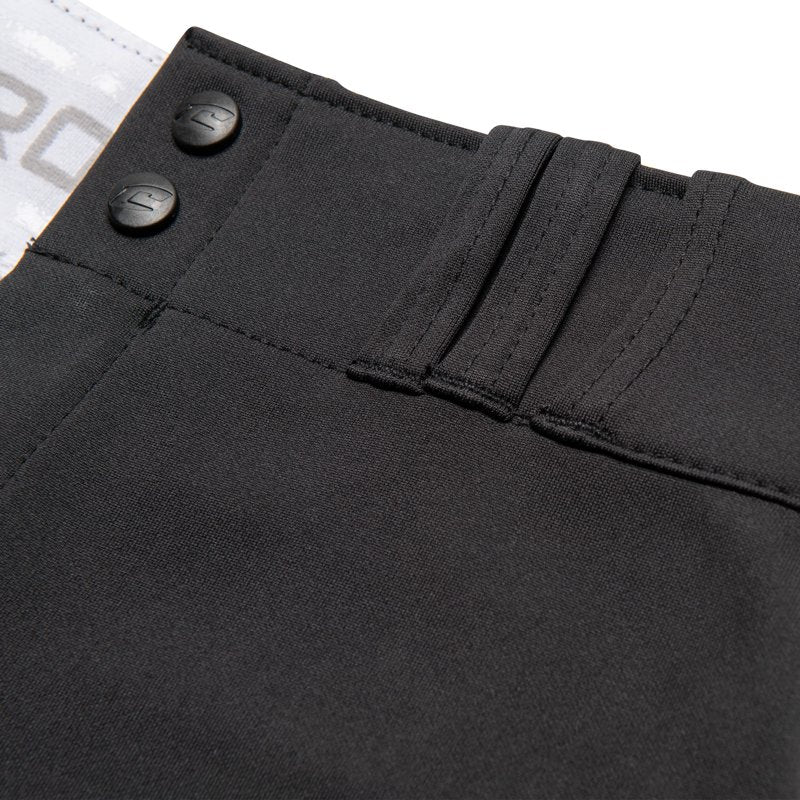Softball Pants with Tapered Leg and Reinforced Knees - Low-Rise, Pro-Weight Polyester