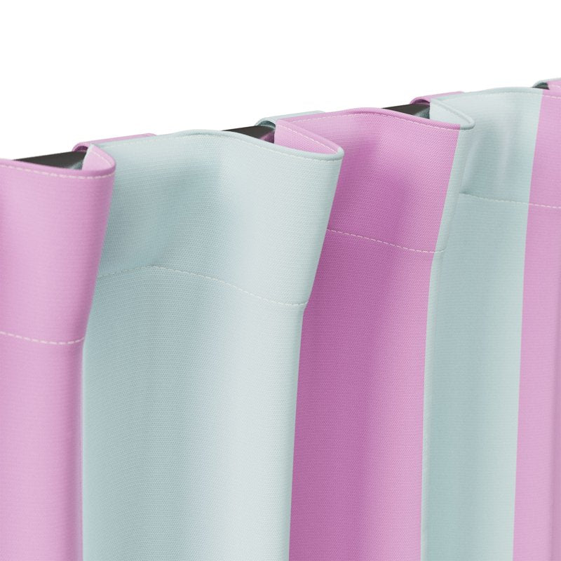 Kids Blackout Curtain Panel with Stripe Pattern - Blue & Purple, 38 x 63 in