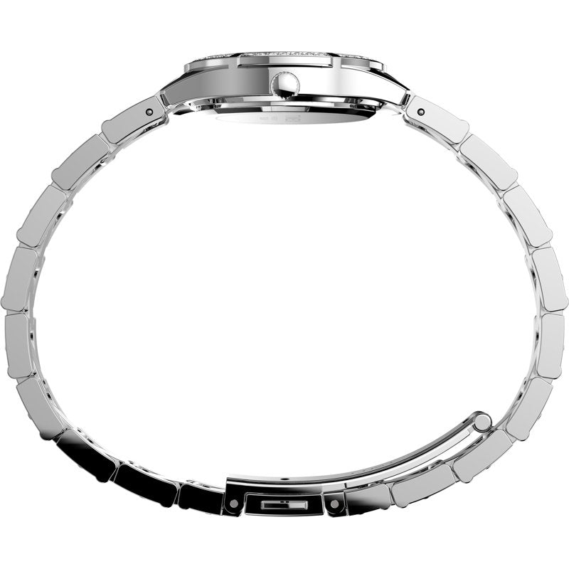 Women's Solar-Powered Dress Watch - Silver-Tone Case & Bracelet, 28mm