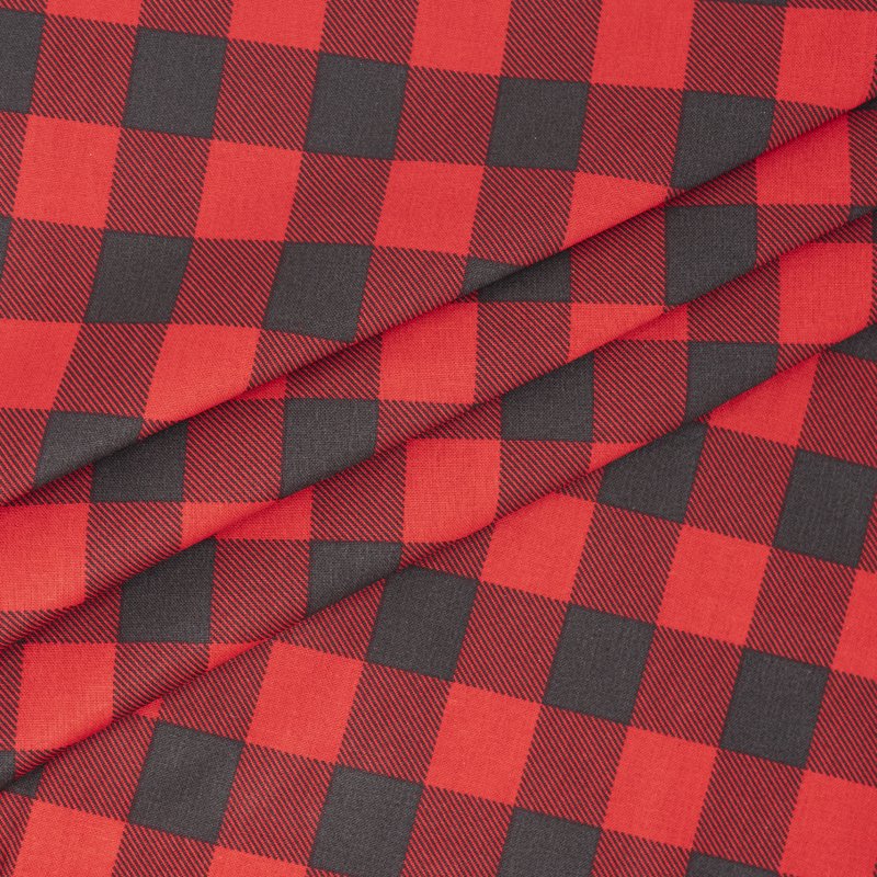 Buffalo Plaid Cotton Fabric 1 Yard - Quilting & Sewing Material