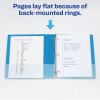 1-Inch Durable Slant Ring Binder - Blue, 220 Sheets