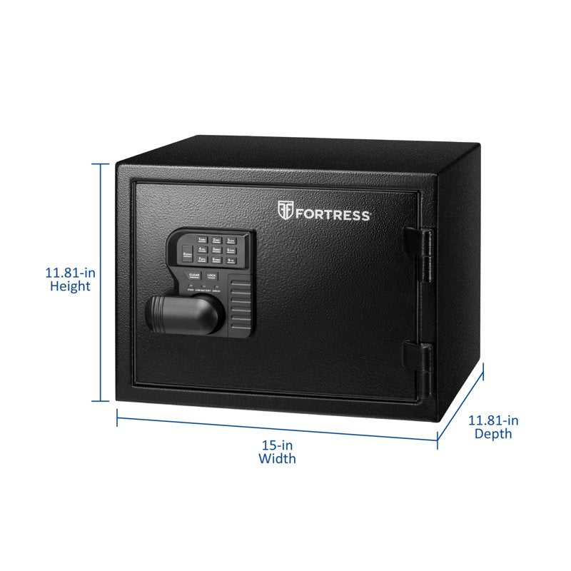 Small Fireproof Waterproof Safe with Electronic Lock - 1 Shelf