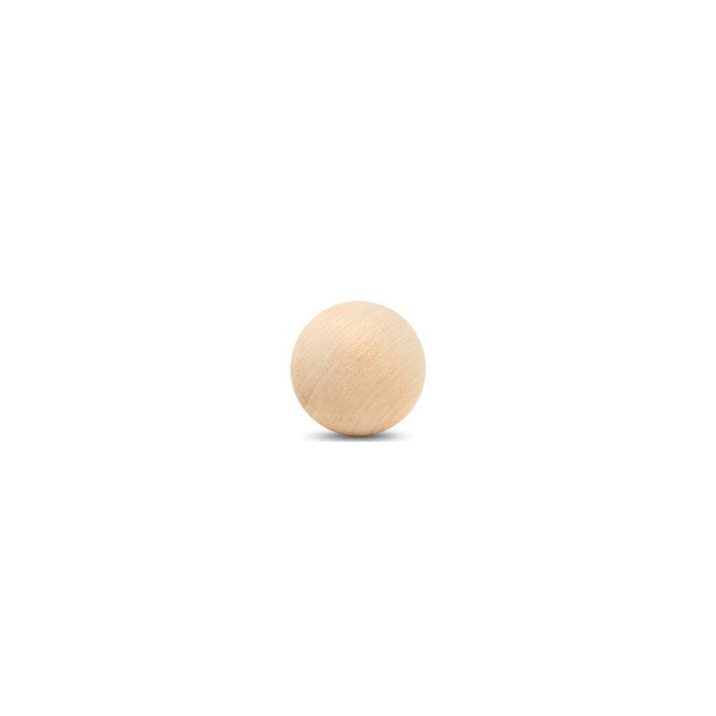 Unfinished Wooden Balls 1-1/2 Inch - Craft & DIY Project Spheres, Bag of 5