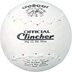 16-Inch White Clincher Baseball with TruTech Leather Cover