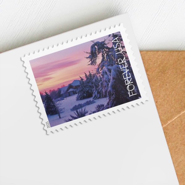 Winter Landscapes USPS Forever Postage Stamp Book of 20 - US First Class Collection