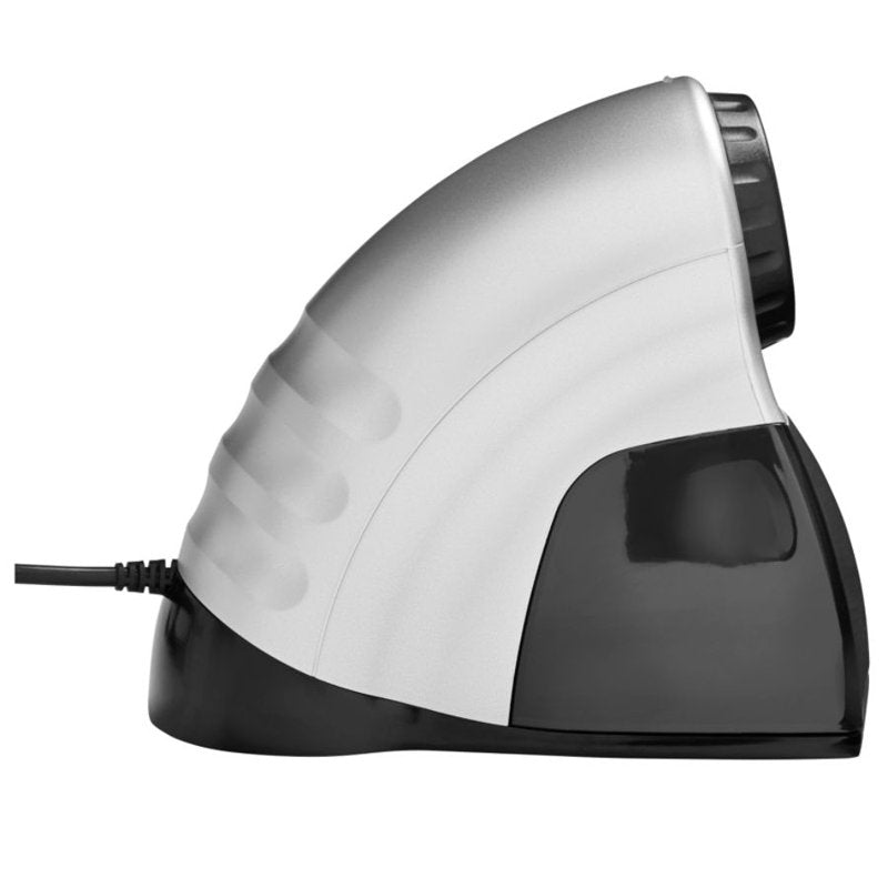 Electric Pencil Sharpener - Quiet, Heavy-Duty, Auto-Stop, 3x5x9 Black/Silver