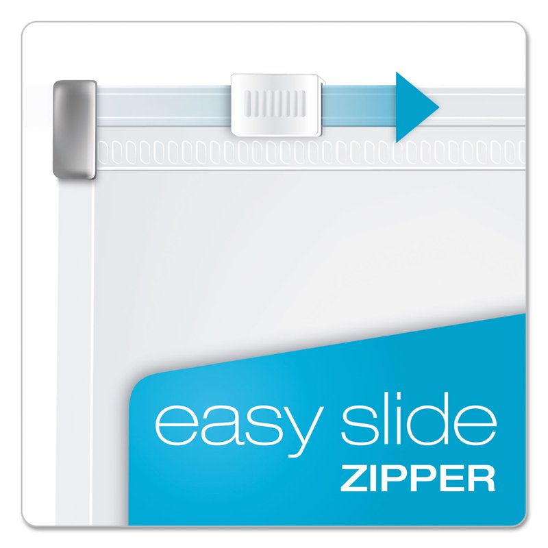 Clear Zipper Binder Pockets for Documents and Photos, 8.5 x 11, Pack of 3+