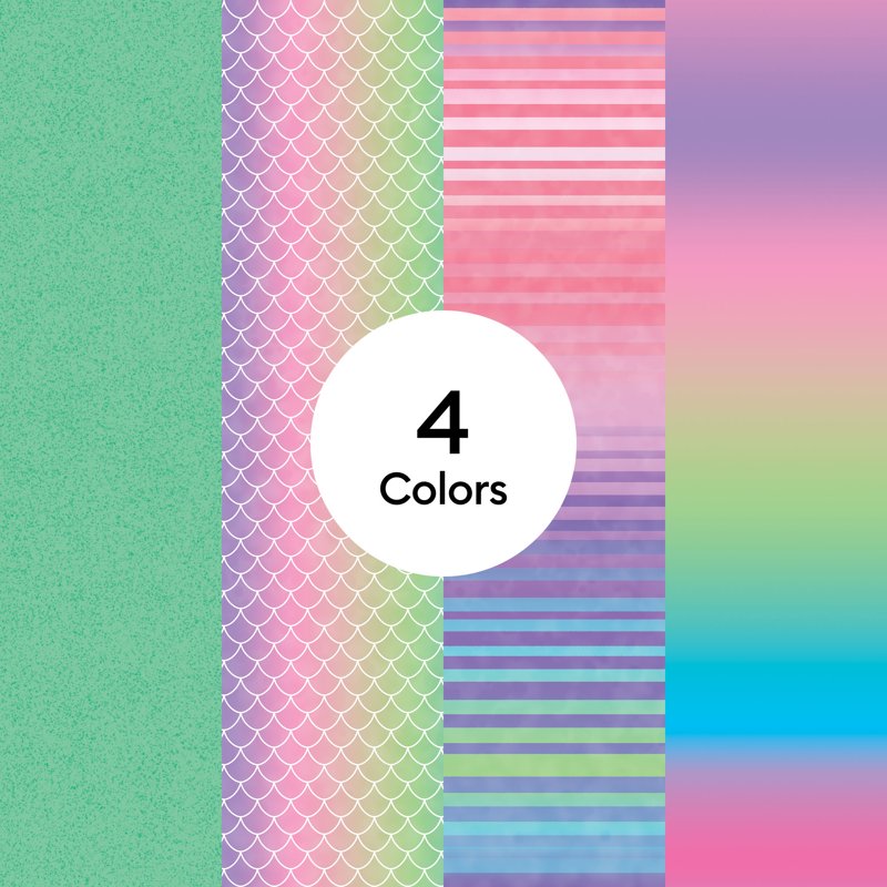 Infusible Ink Transfer Sheets - Mermaid Rainbow Pattern 12x12 Inches