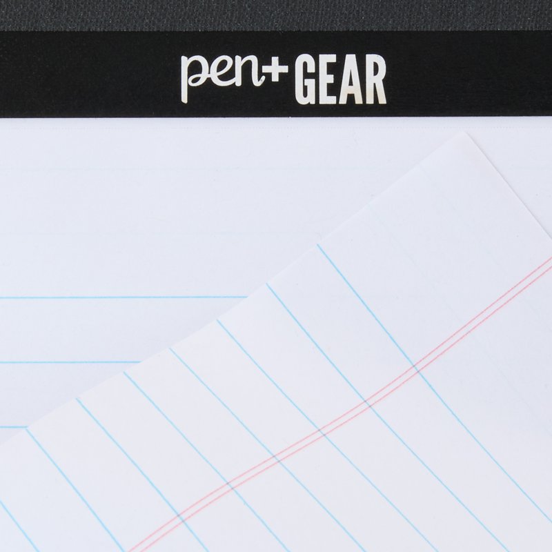 Junior Legal Pads 6 Pack 5x8 White Wide Ruled Paper Office Supplies