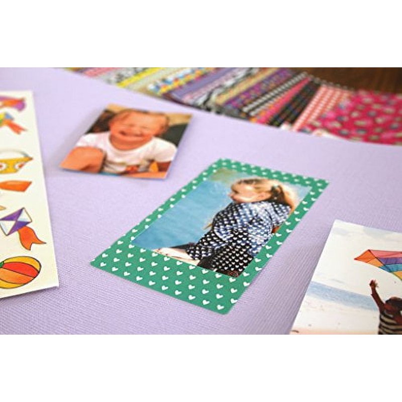 Colorful Photo Border Stickers Pack for Mini Photos - 100 Pieces