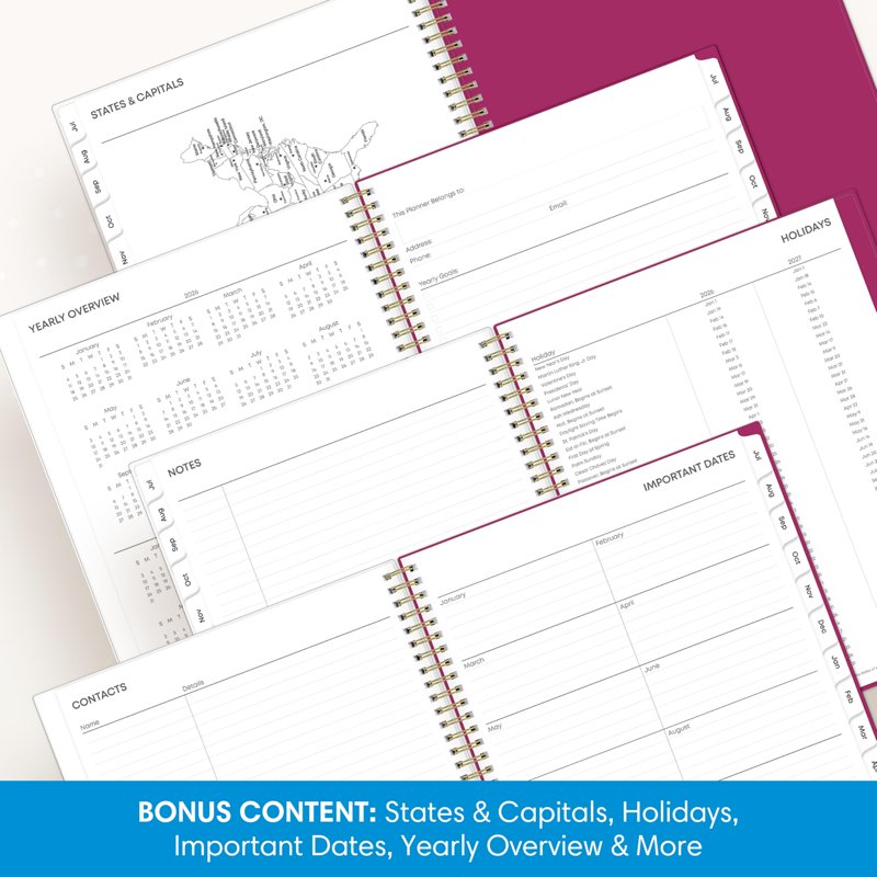 Academic Planner 2026-2027 | Blue Sky Mahalo Daily & Monthly Organizer