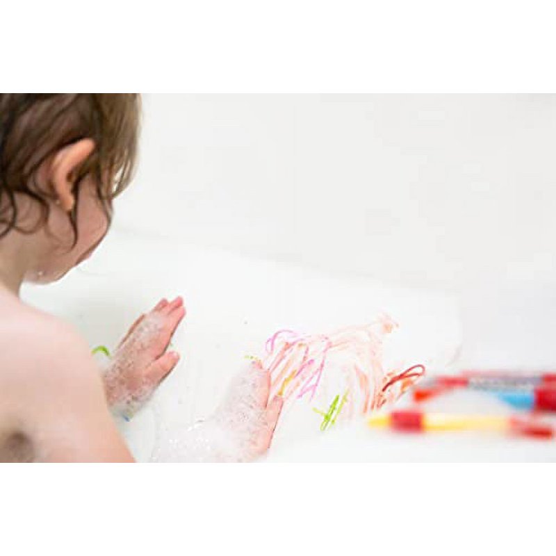 Bath Crayons for Kids - Washable Non-Toxic Gel Bath Toys Set, 10 Bright Colors