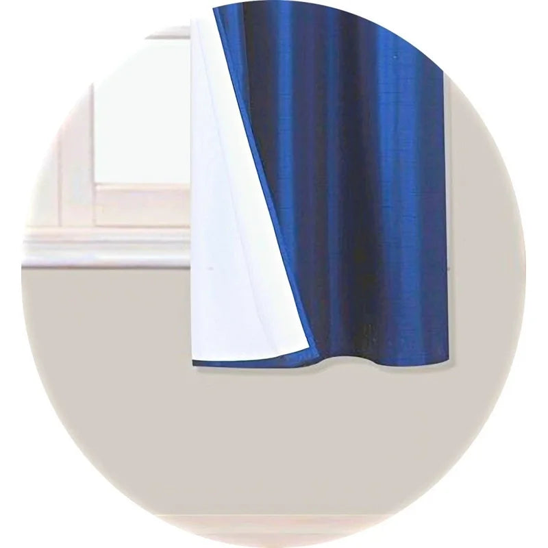 Short Window Curtain Panels Set 2-Pack Foam Backed Grommet Top 28x36 inches