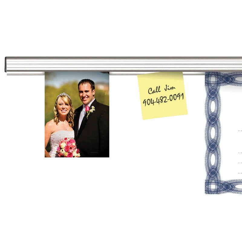 Aluminum Bulletin Display Rail 24 Inch for Posters & Notices