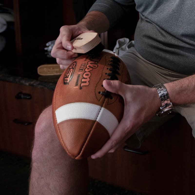 Football Conditioning Kit with Wax and Brush for Leather Balls