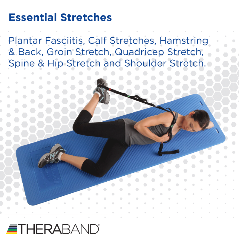 Stretch Strap for Flexibility & Dynamic Stretching - 58 Inch Exercise Tool