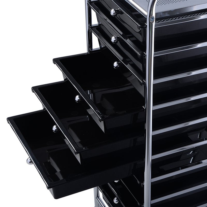 10 Drawer Scrapbook and Storage Cart with Wheels - Multi-Use Organizer