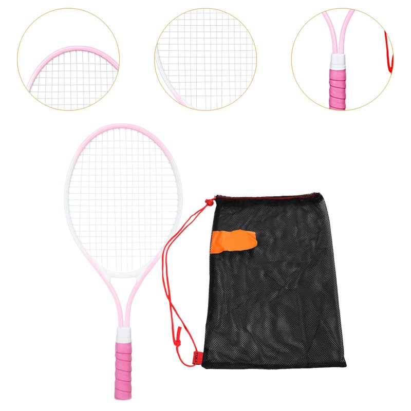 Kids Tennis Racket 21 Inch Lightweight Tennis Racquet for Beginners Pink