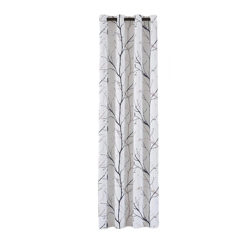 Blackout Curtains 84 Inch Length - Branches Print Thermal Insulated Drapes