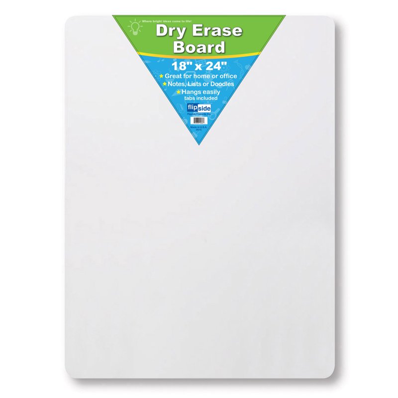 18x24 Dry Erase Board - Unframed Whiteboard for Office & Classroom