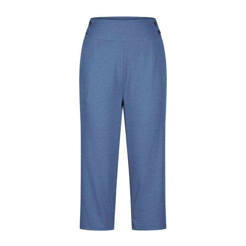 Women’s Yoga Capris Pants High Waist Workout & Office Pants with Pockets