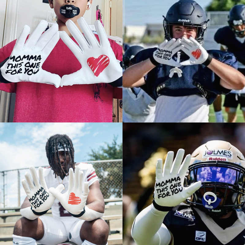 Ultra Sticky Football Receiver Gloves - Lightweight, Durable, Padded Comfort