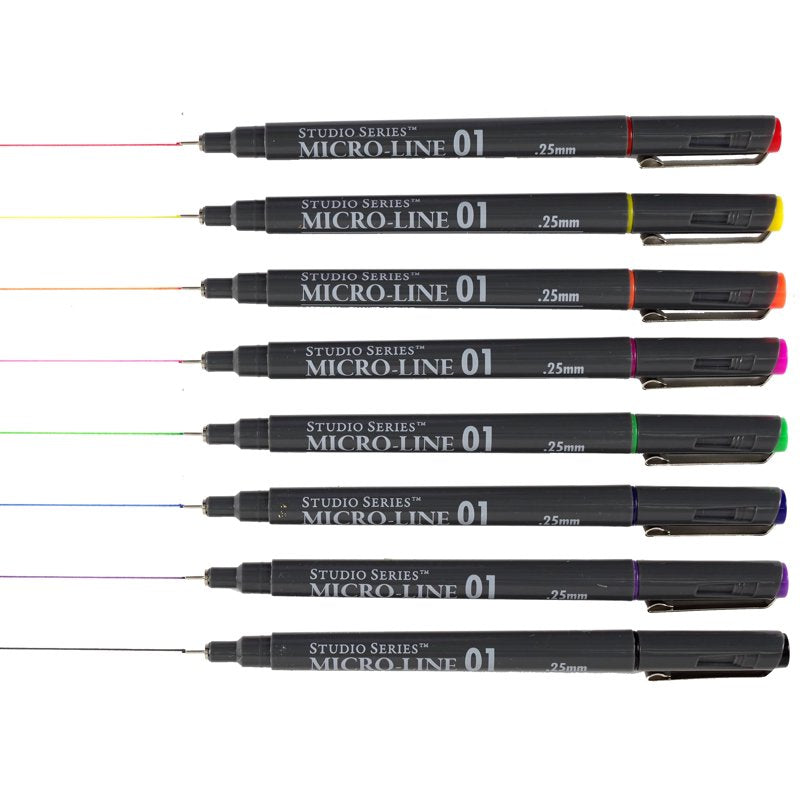 Bible Study Fine Line Pen Set - Waterproof Archival Ink, 8 Colors, 0.25mm Tips
