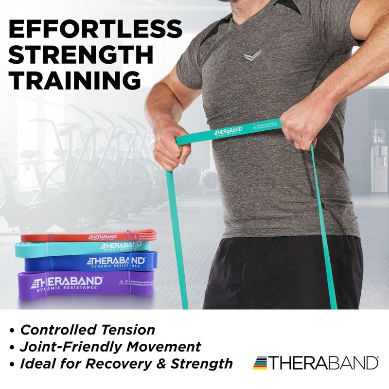High Resistance Exercise Bands Set of 4 for Full Body Workouts & Physical Therapy