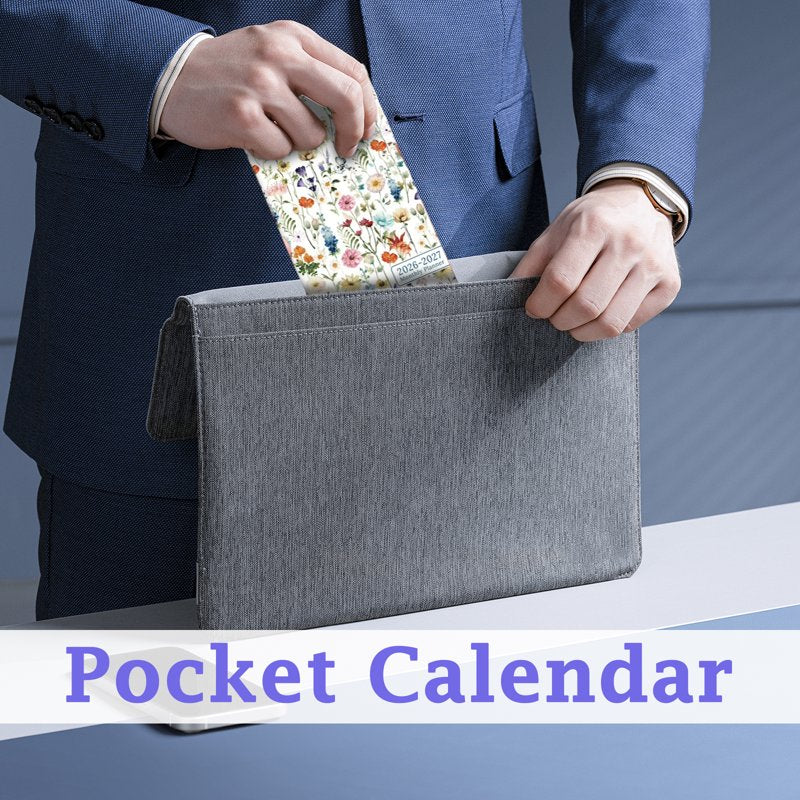 Pocket Calendar 2026-2027 Two-Year Monthly Planner Small Organizer for Purse