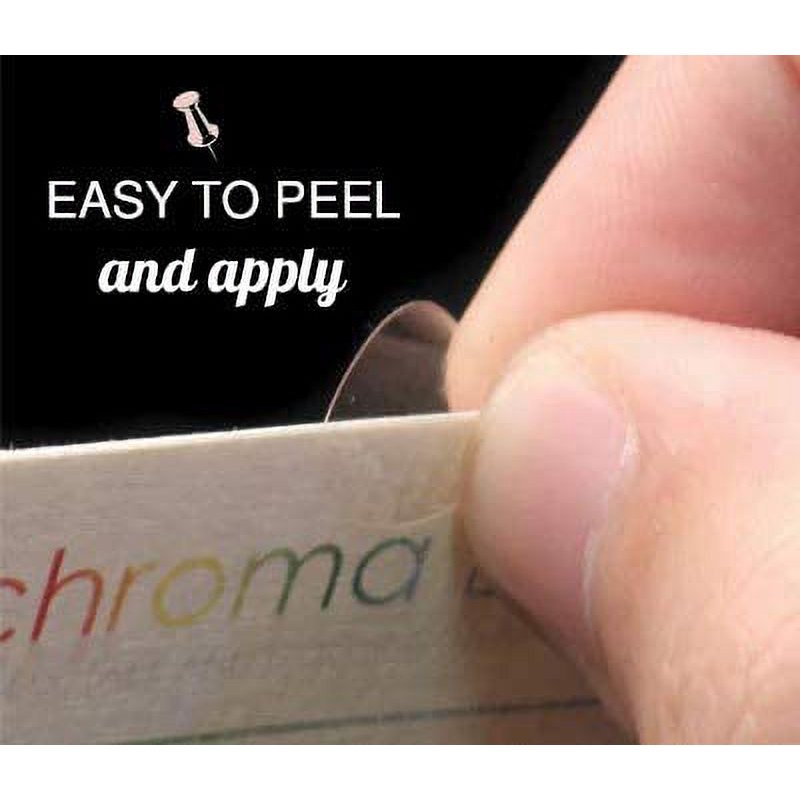 Clear Transparent 1.5-Inch Round Stickers for Sealing & Packaging, 1000 Roll