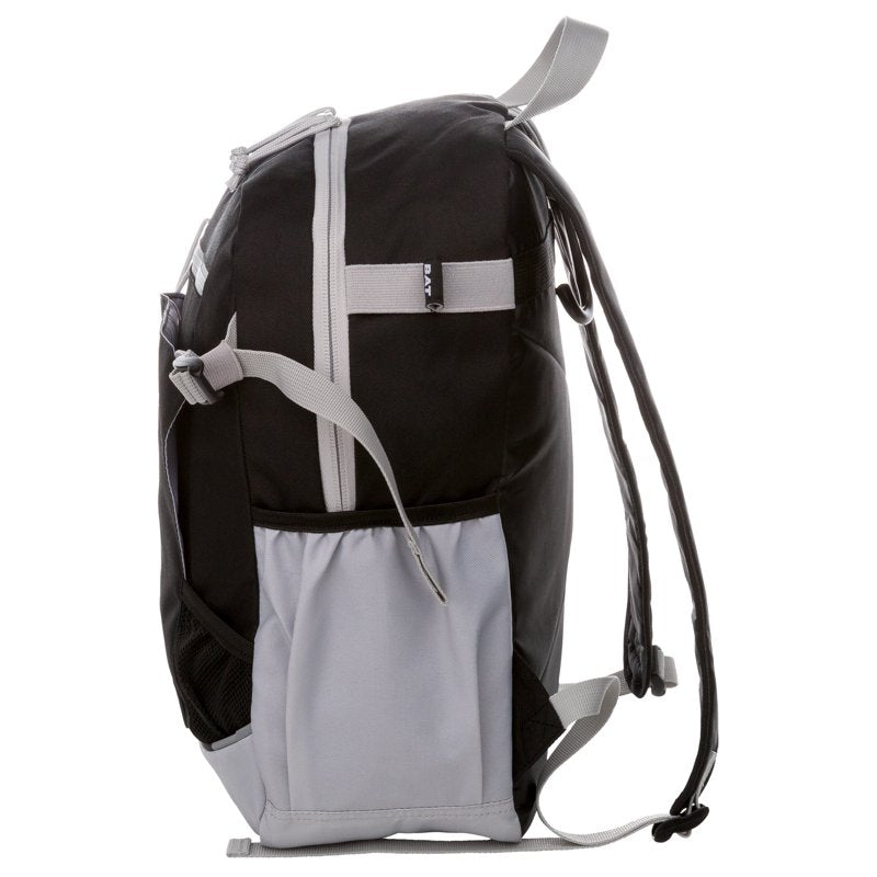 Youth Baseball Equipment Bag 21.5L with Helmet & Bat Pockets - Black