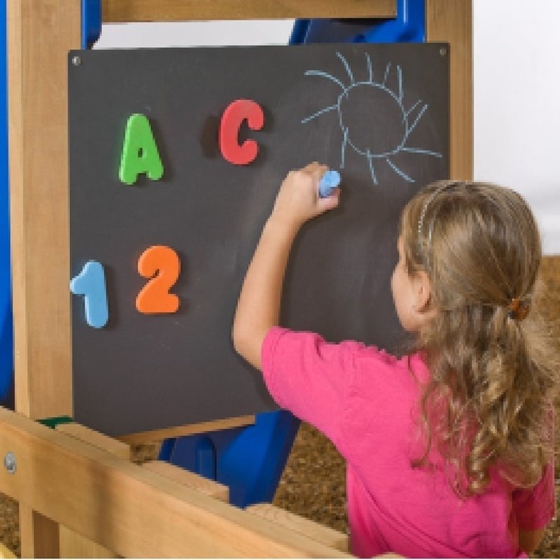Magnetic Chalkboard for Playsets - Double-Sided Kids Art & Learning Board